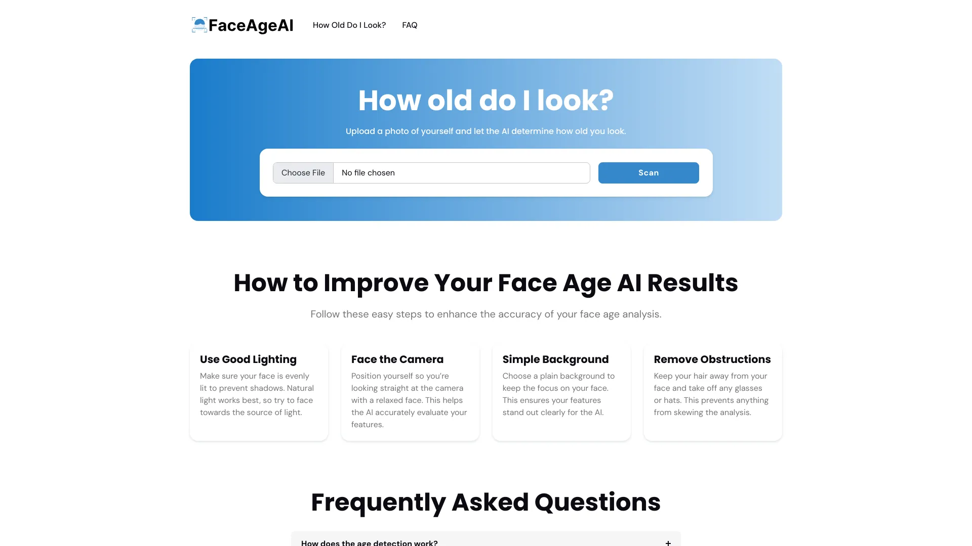 IA da idade facial