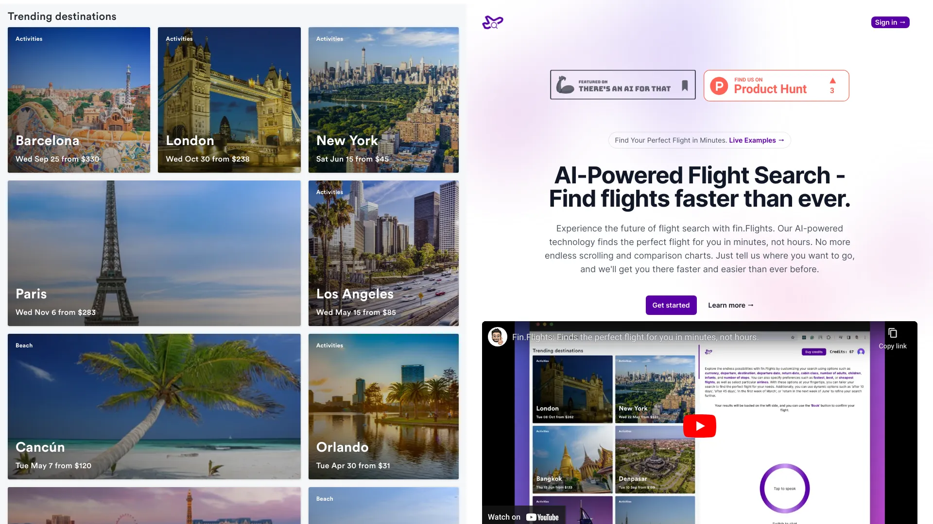 fin.flights - AI-Powered Flight Search