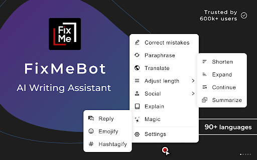 FixMeBot：人工智慧語言助手