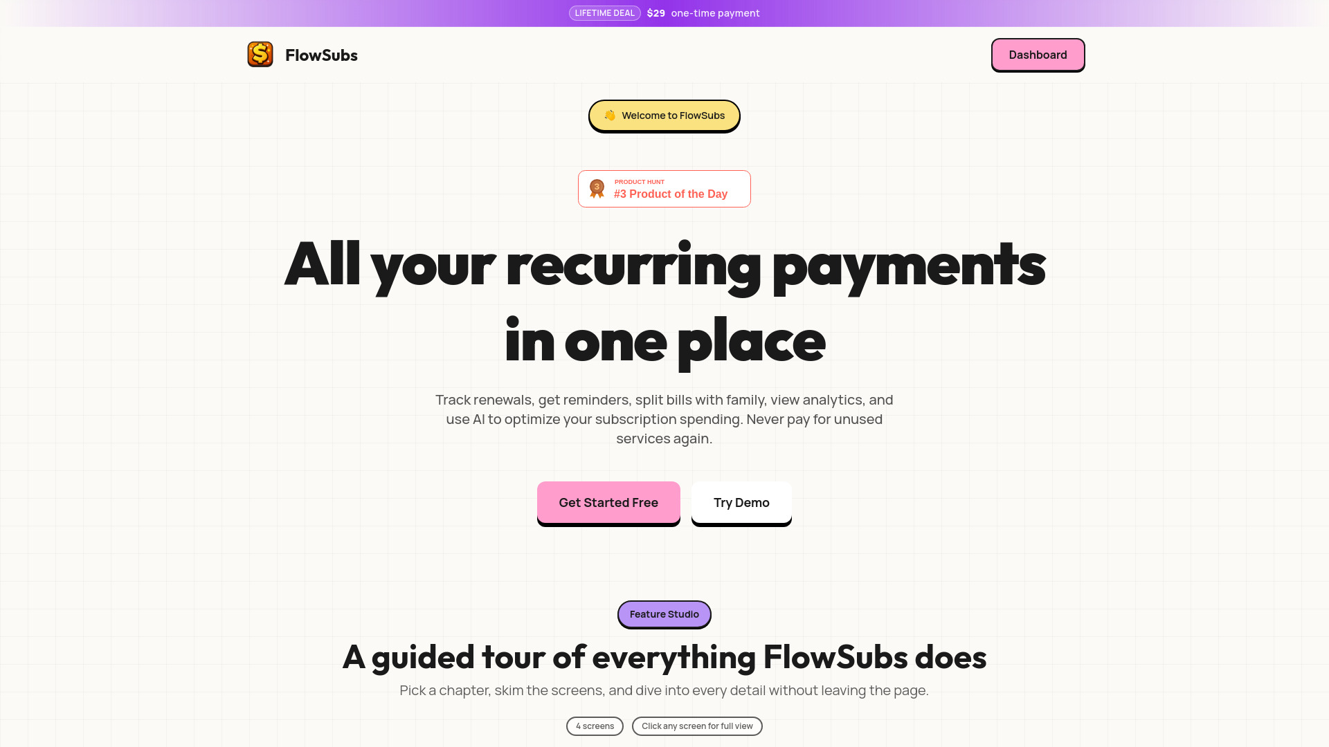 FlowSubs - Gestion des abonnements