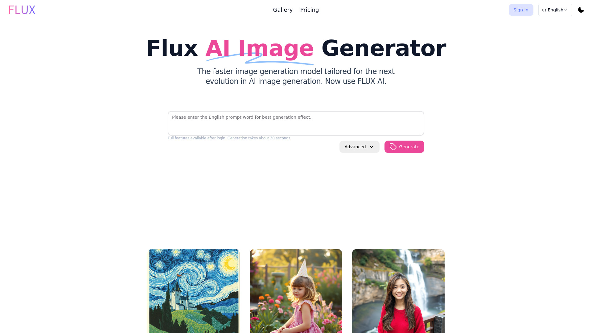 FLUX AI on-line