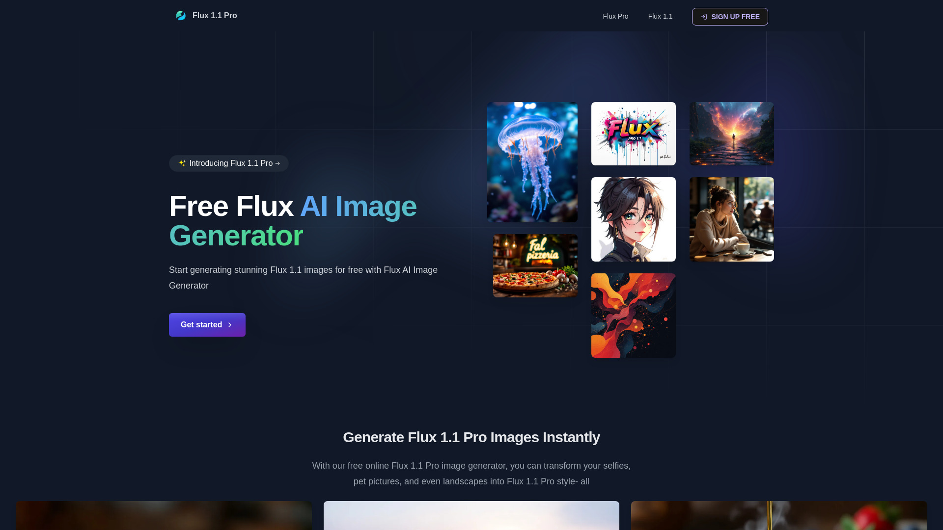 Flux Pro - Generador de imágenes Flux AI gratuito