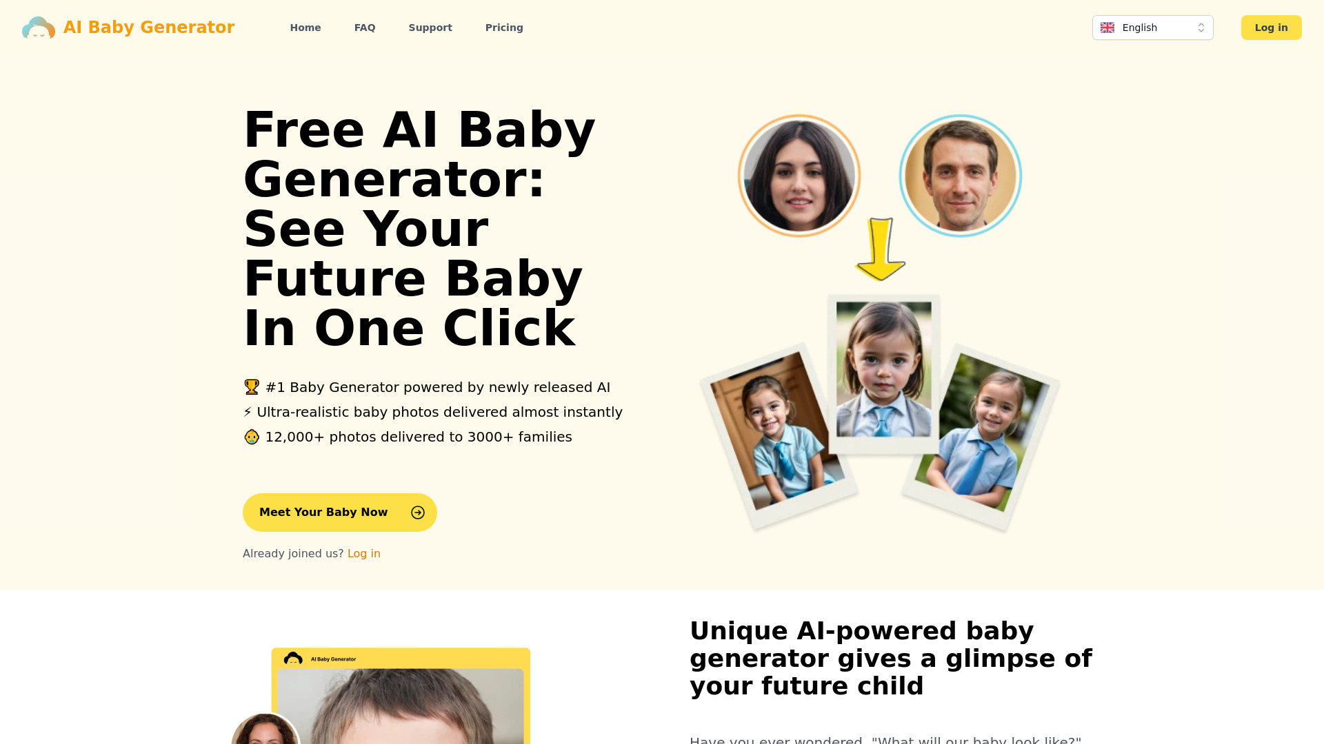 Generador de bebés AI gratuito