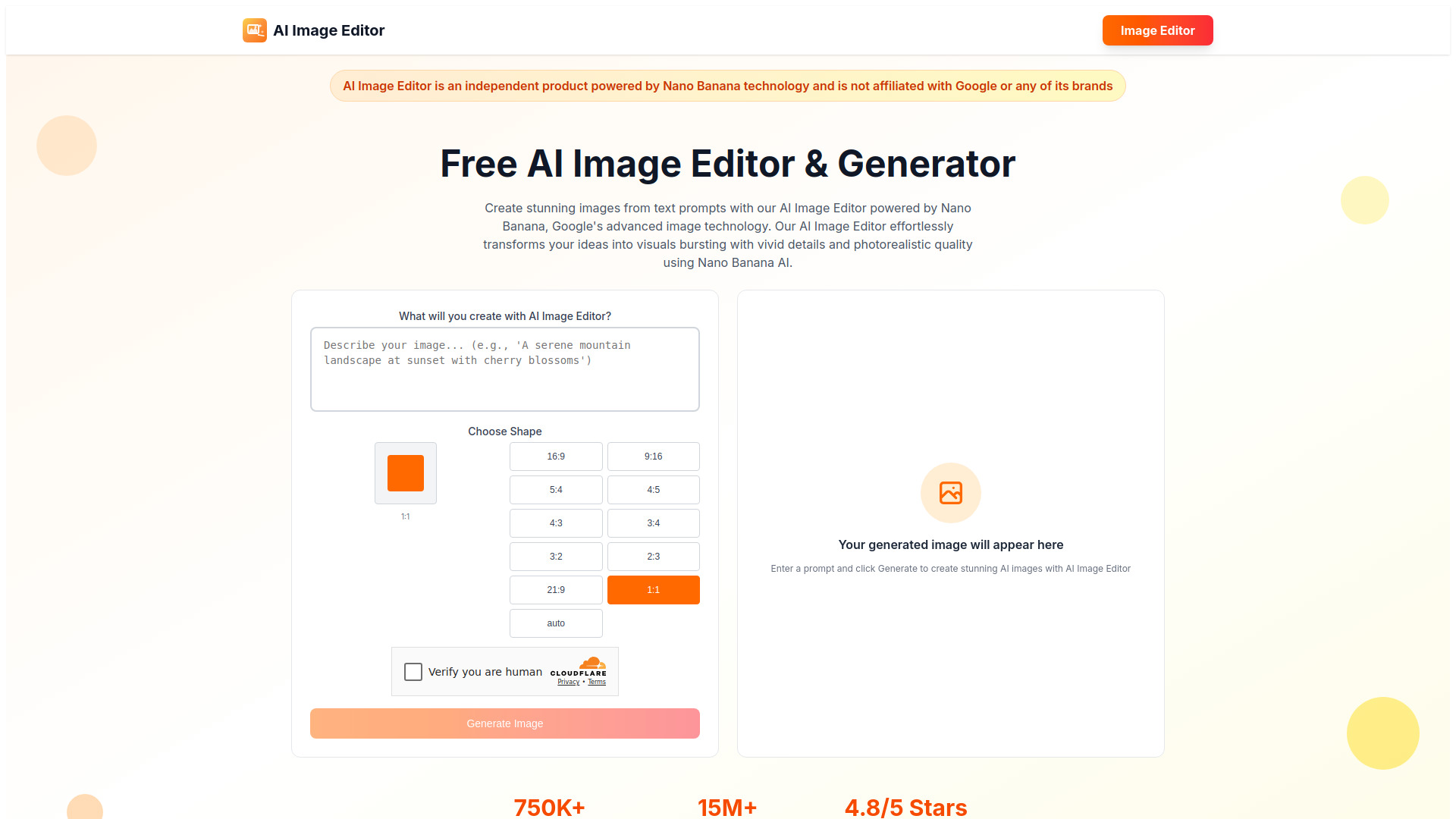 Free AI Image Editor & Generator | Powered by Nano Banana AI