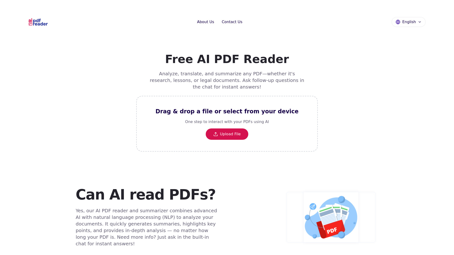 Kostenloser AI PDF -Leser