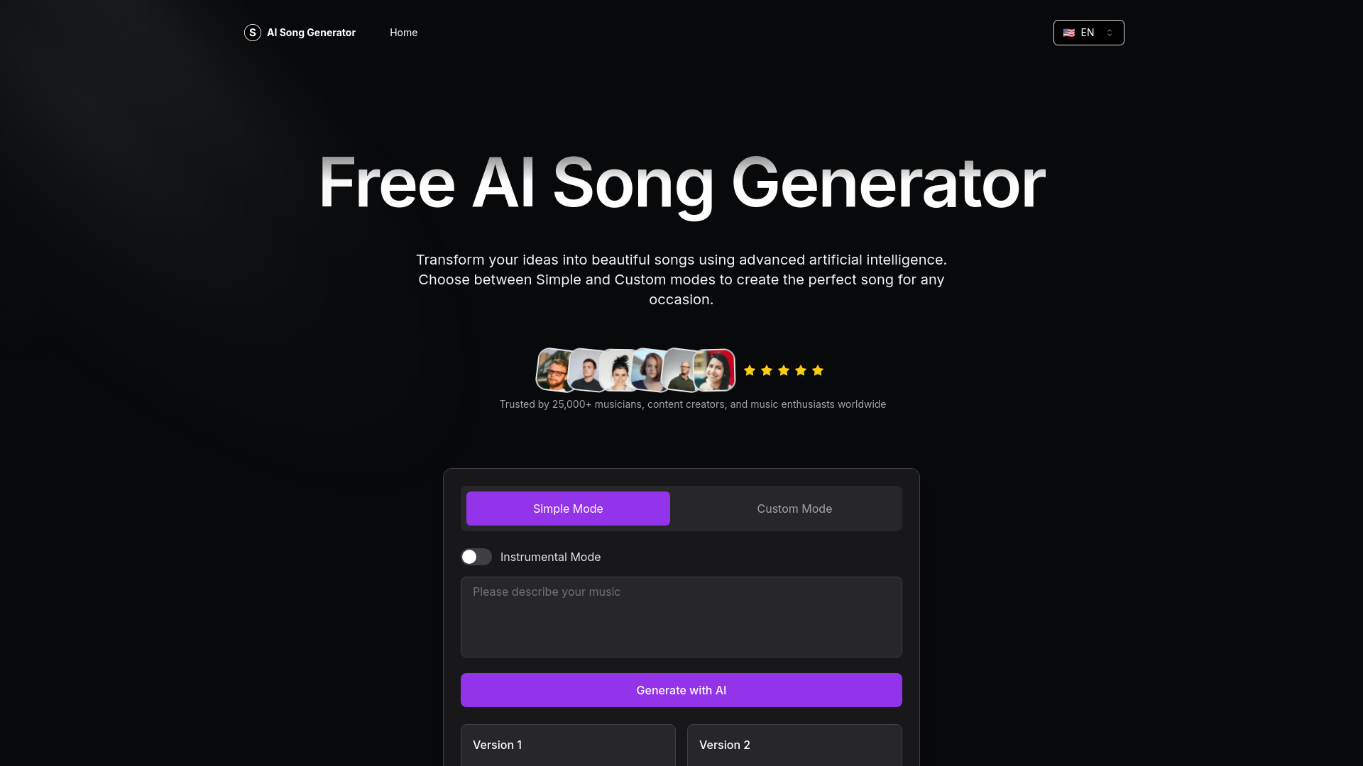 Generador de canciones AI gratuito