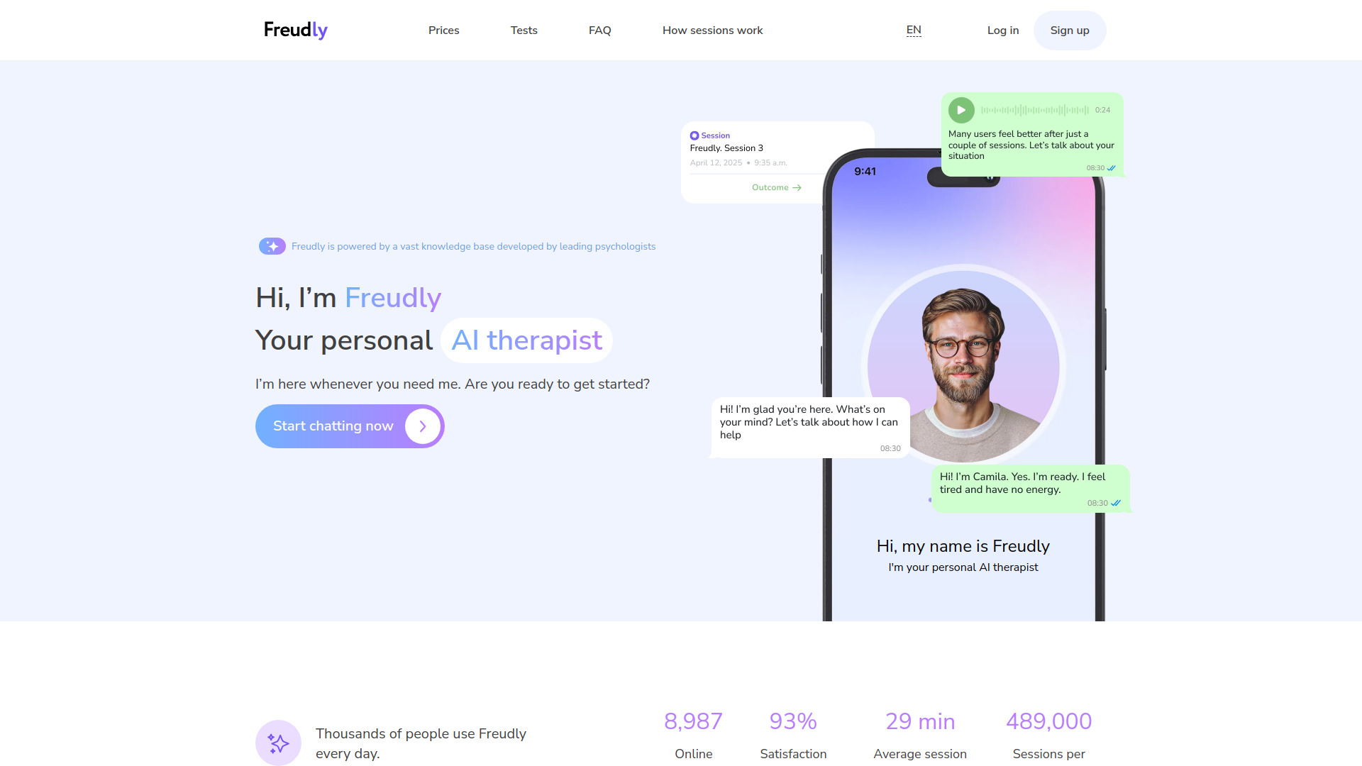 Freudly — AI Therapist