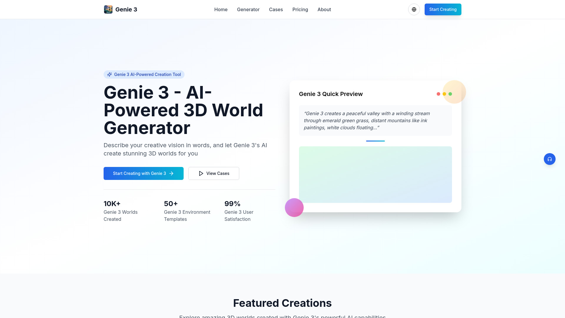 Genie 3D WorldGenerator 3D