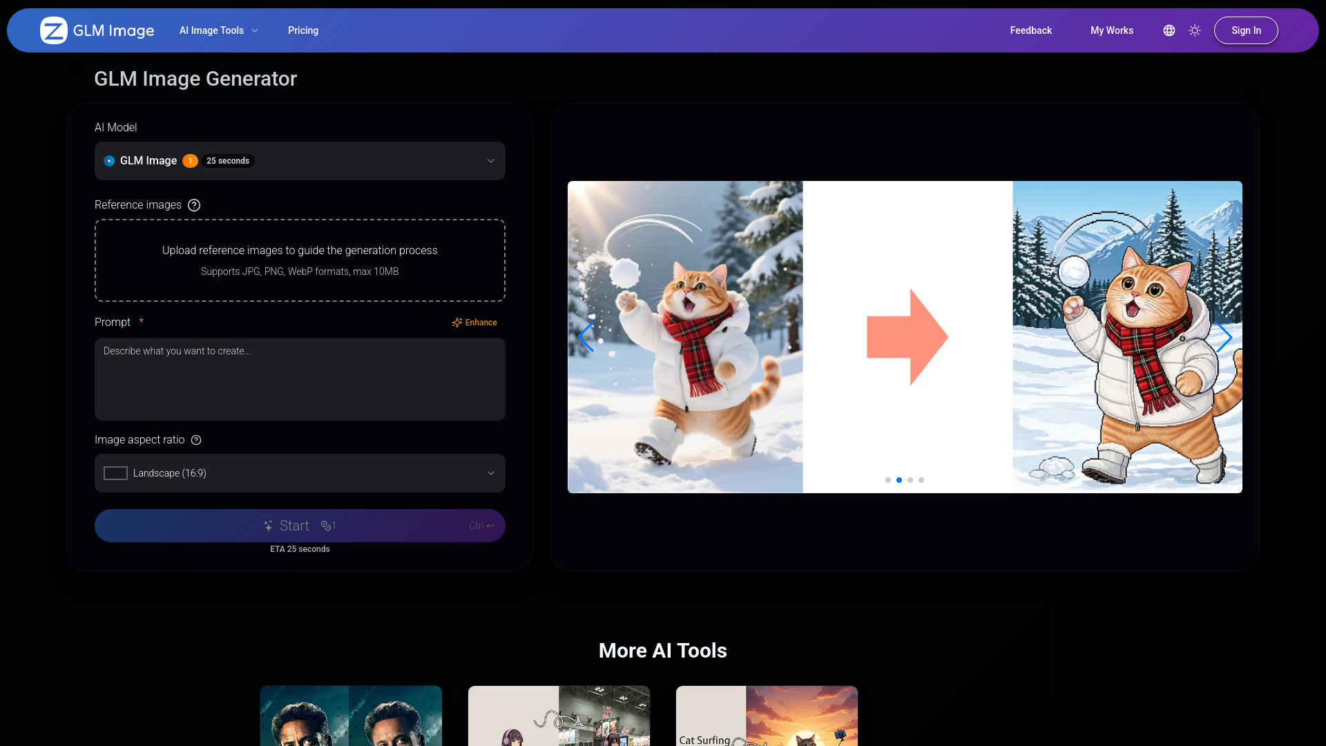 Gerador e editor de imagens GLM