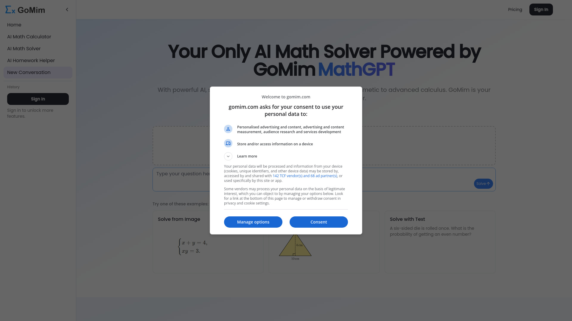 Gomim Math AI
