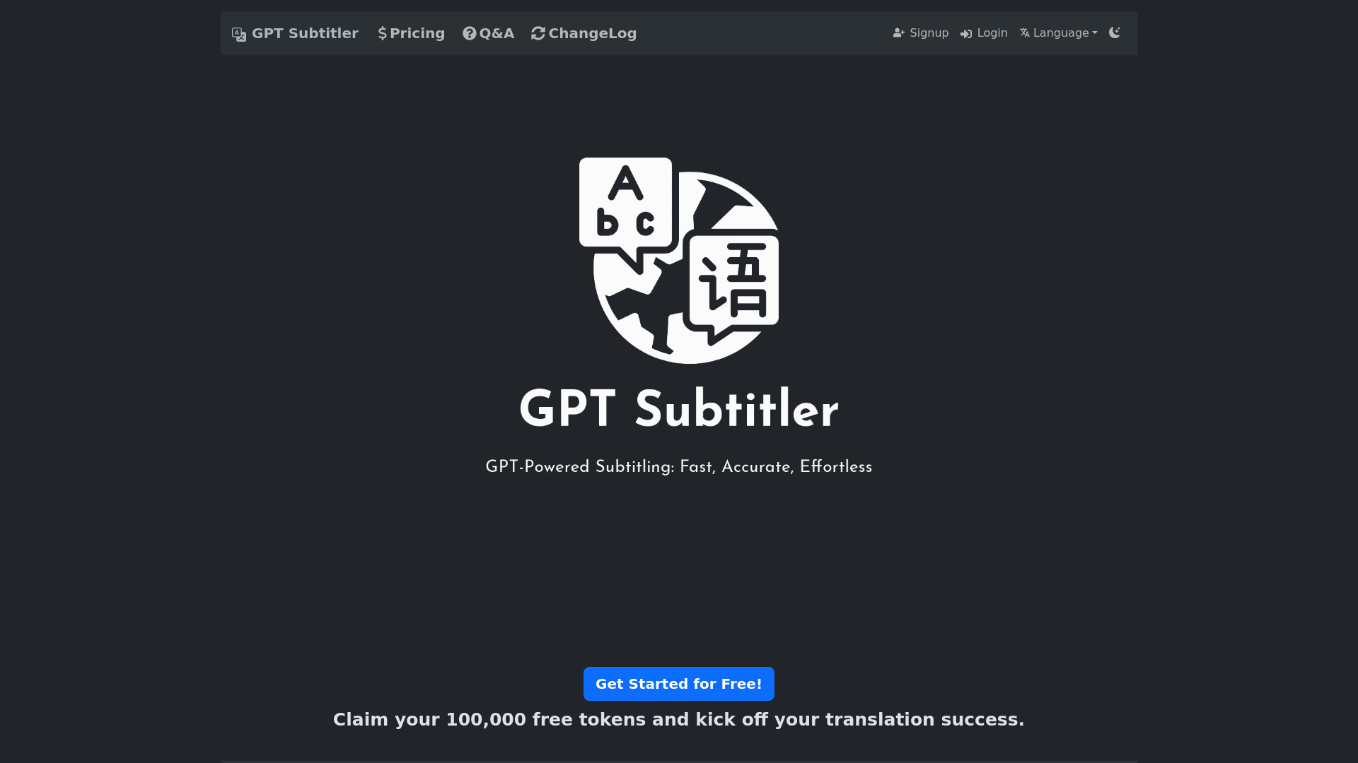 GPT 字幕器