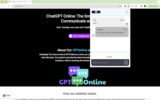 GPTOnline - Free ChatGPT Extension