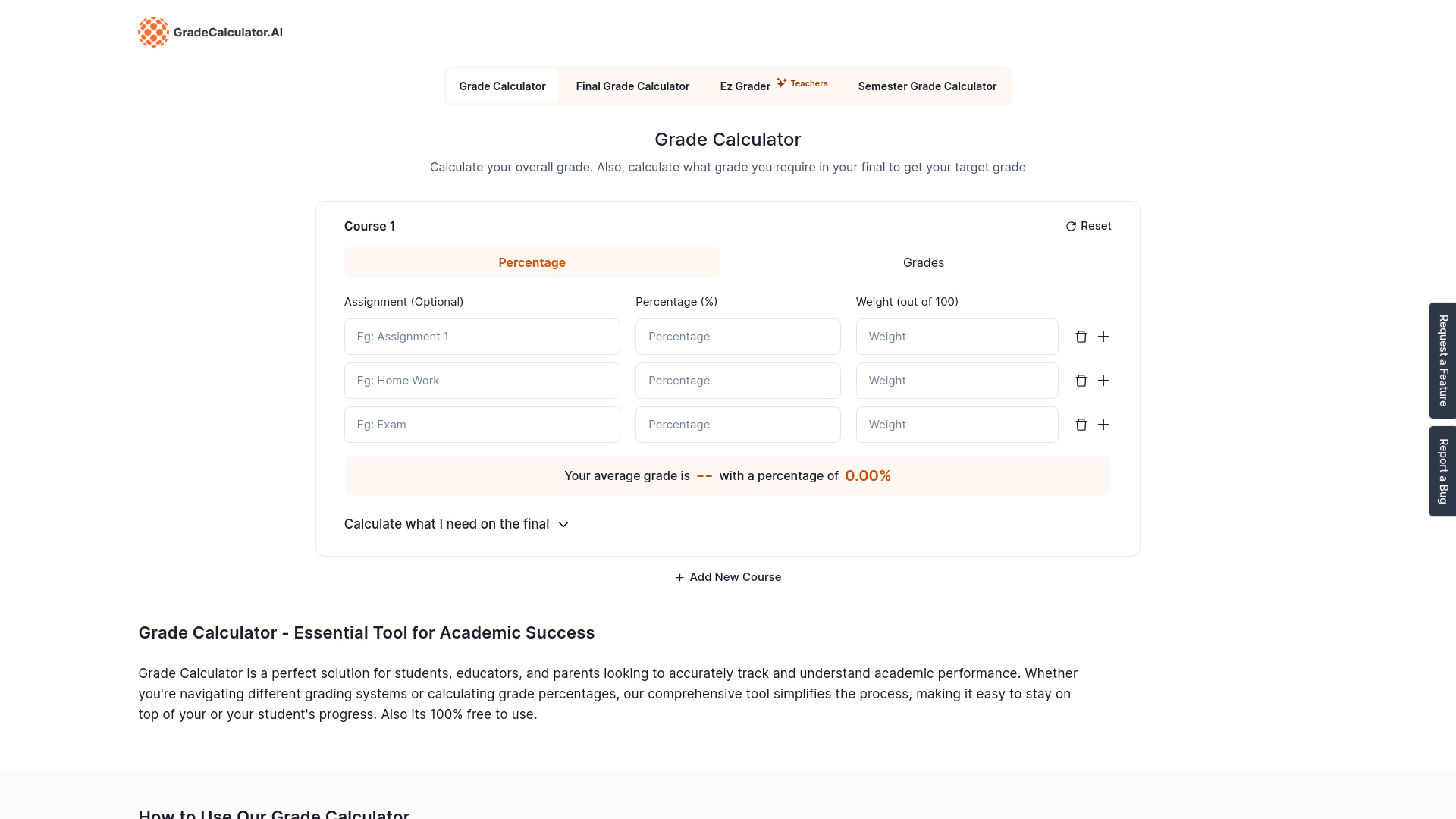 Calculadora de notas AI