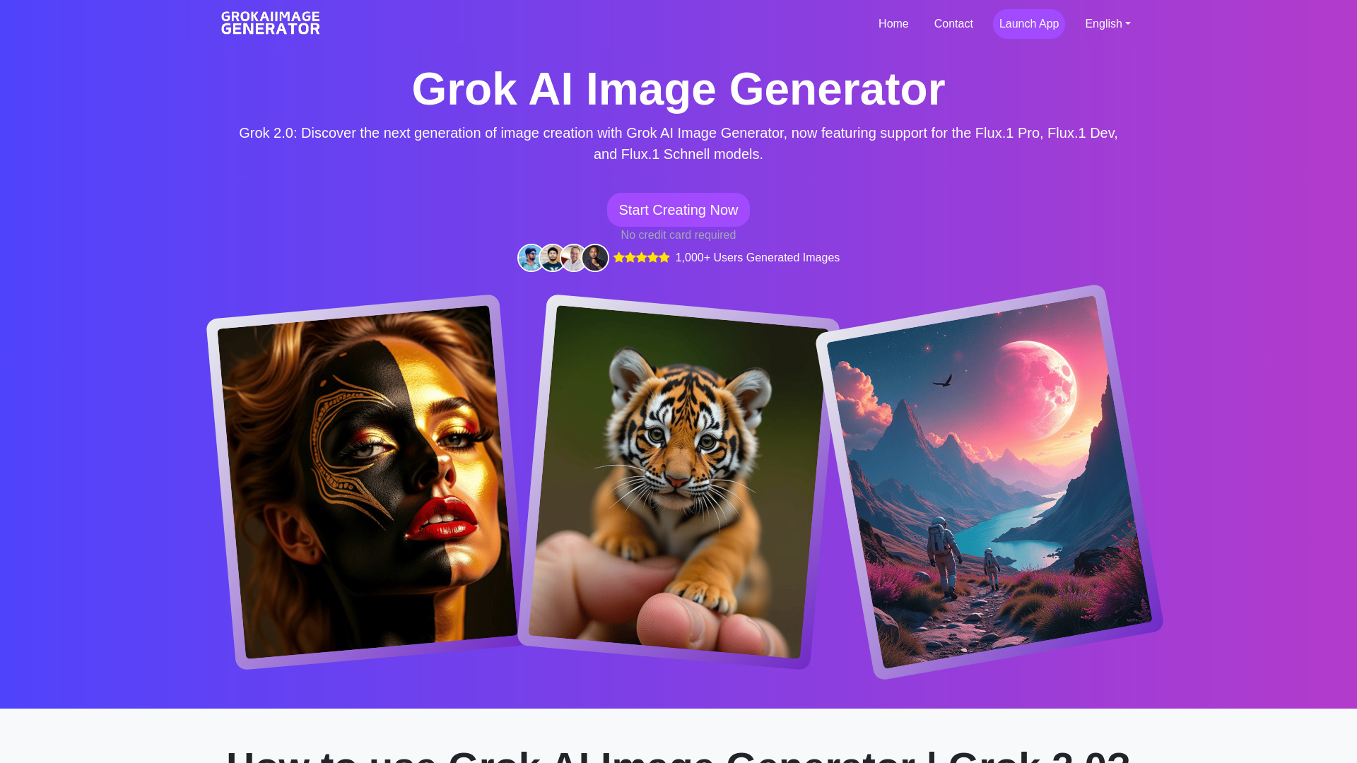 Gerador de imagens Grok AI 2.0