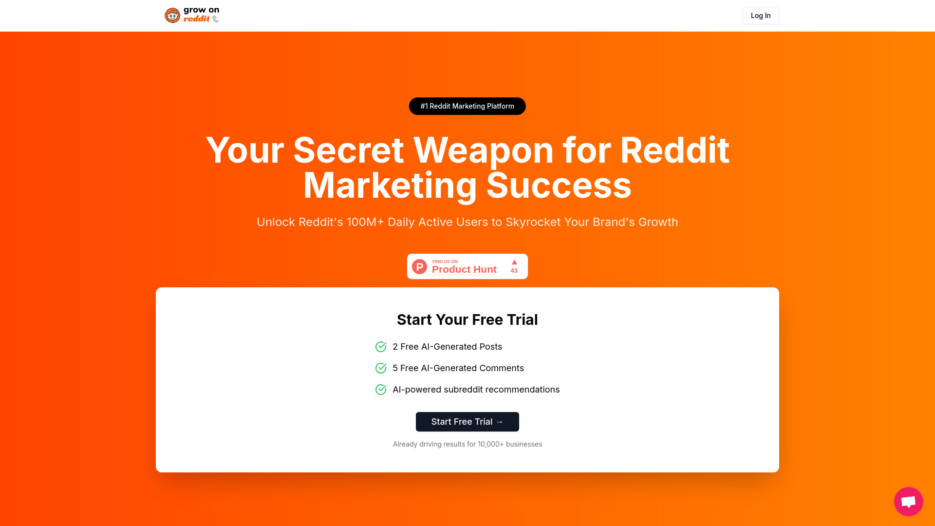 Redditで育ちます