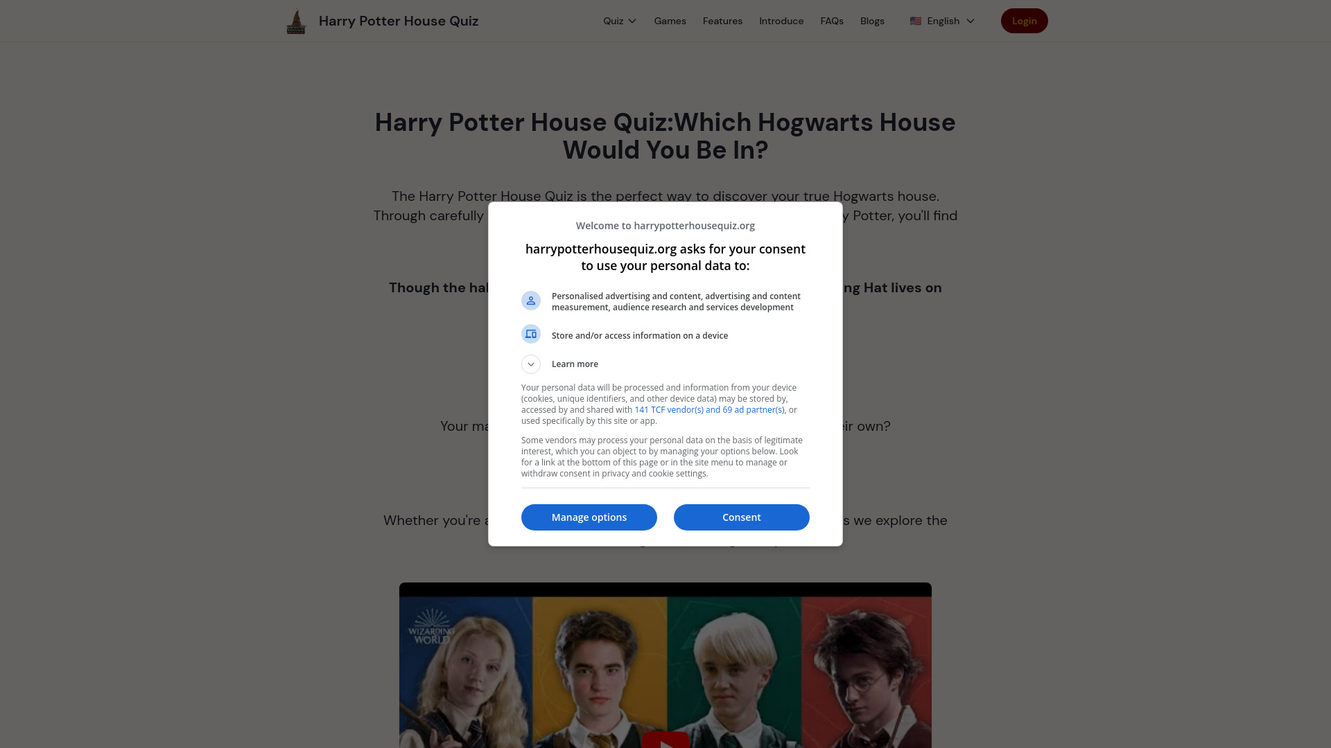 Quiz sur la maison Harry Potter