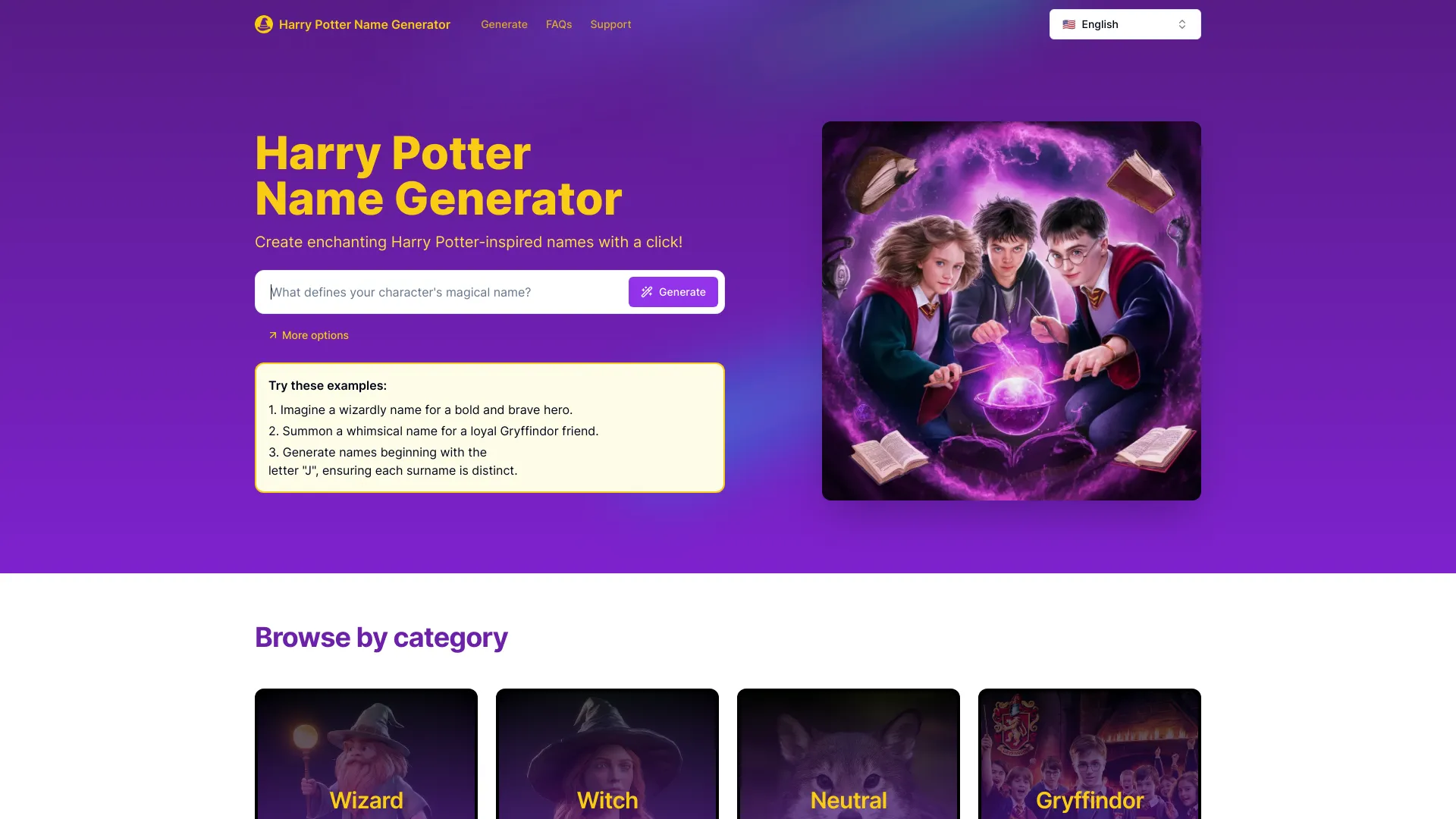 Harry Potter Name Generator Latest Product Information Latest Pricing 