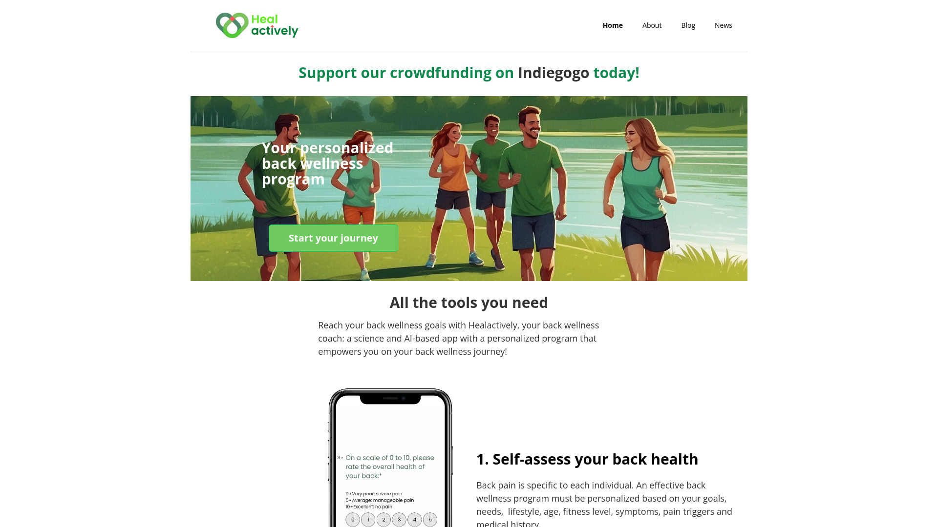 Healactively back wellness app