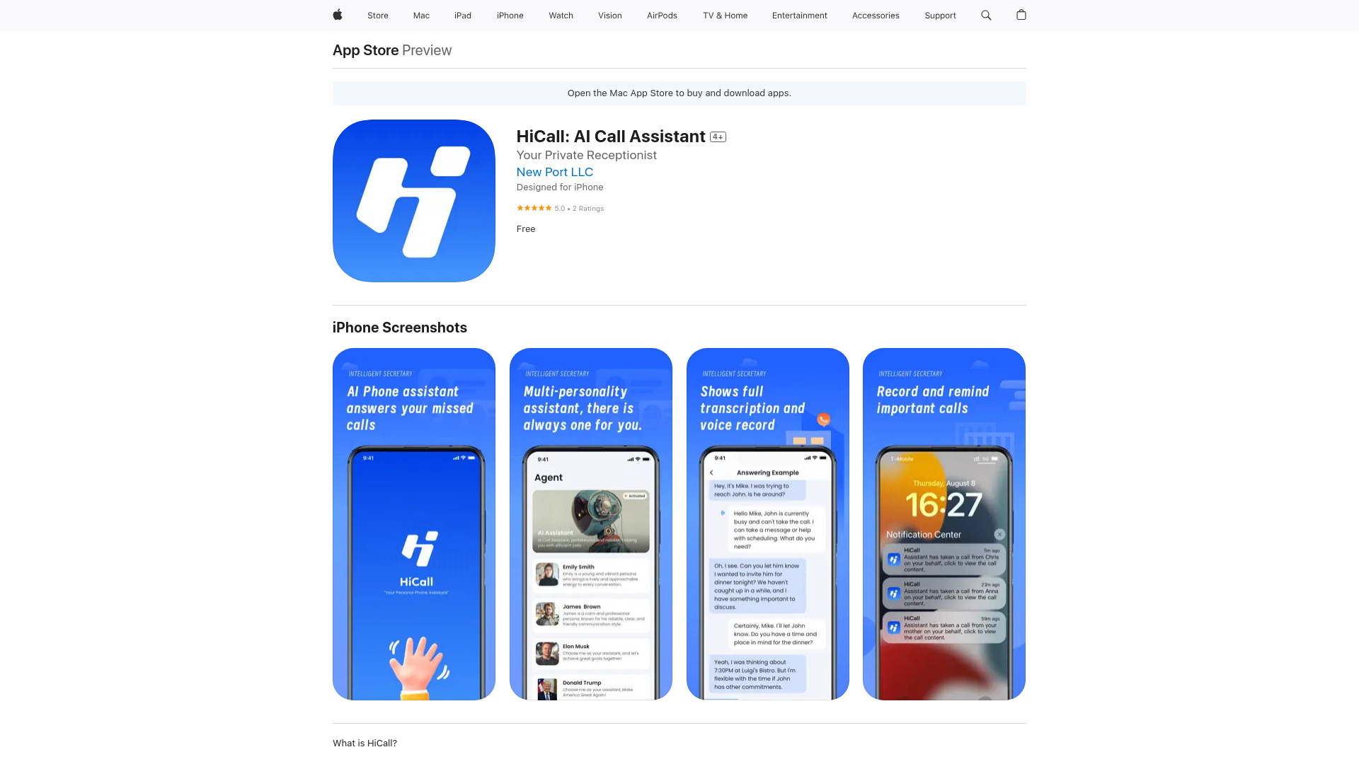 HiCall: AI Call Assistant