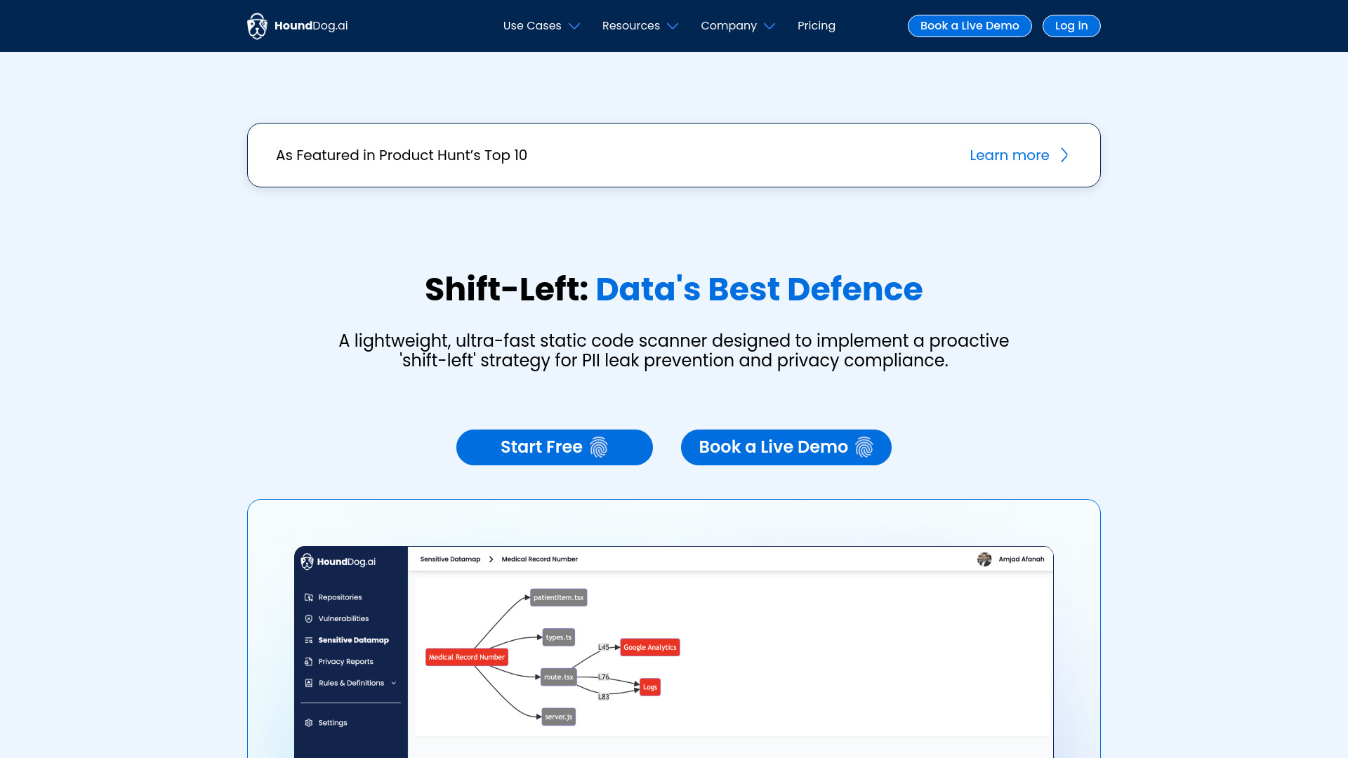 HoundDog.ai Static Code Scanner