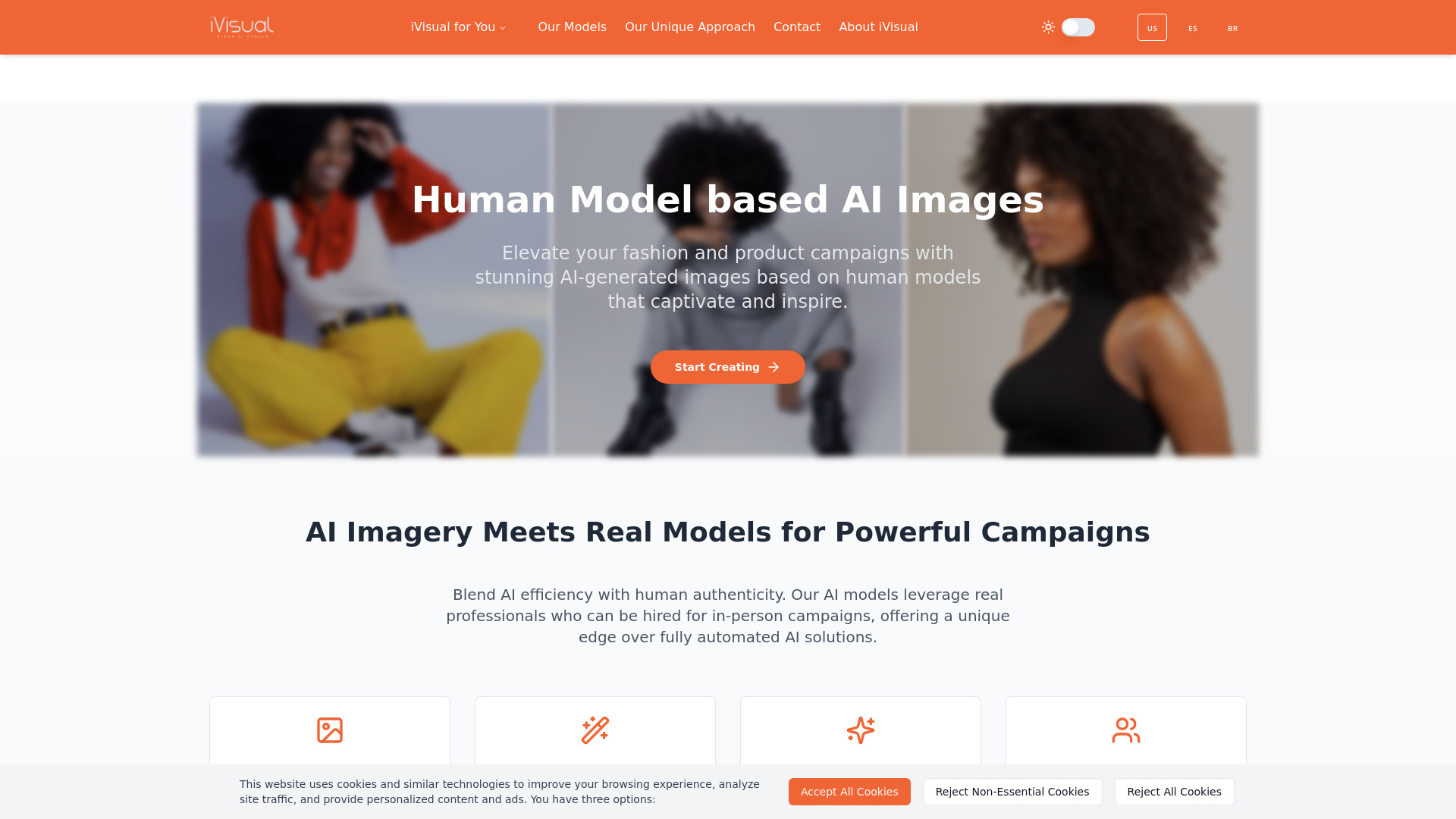 Human Model based AI Images