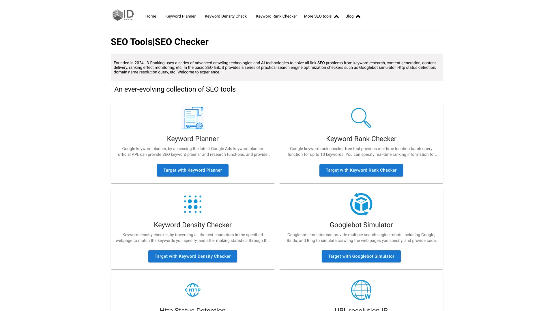 IDRanking - Ferramentas de SEO gratuitas