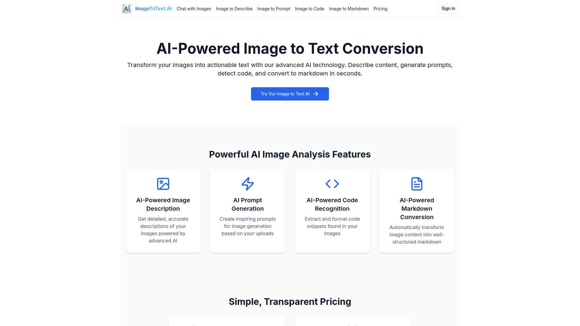 Image to Text AI