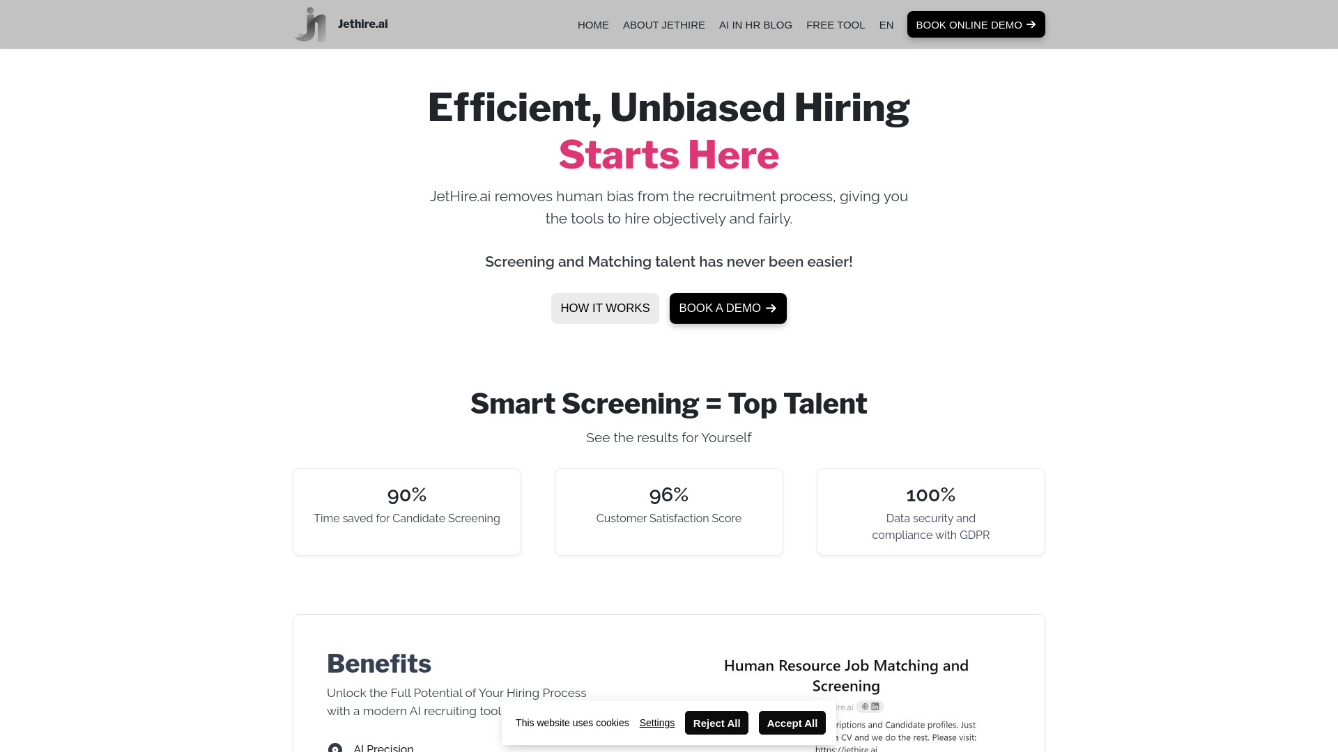 JetHire.ai - Efficient, Unbiased Hiring