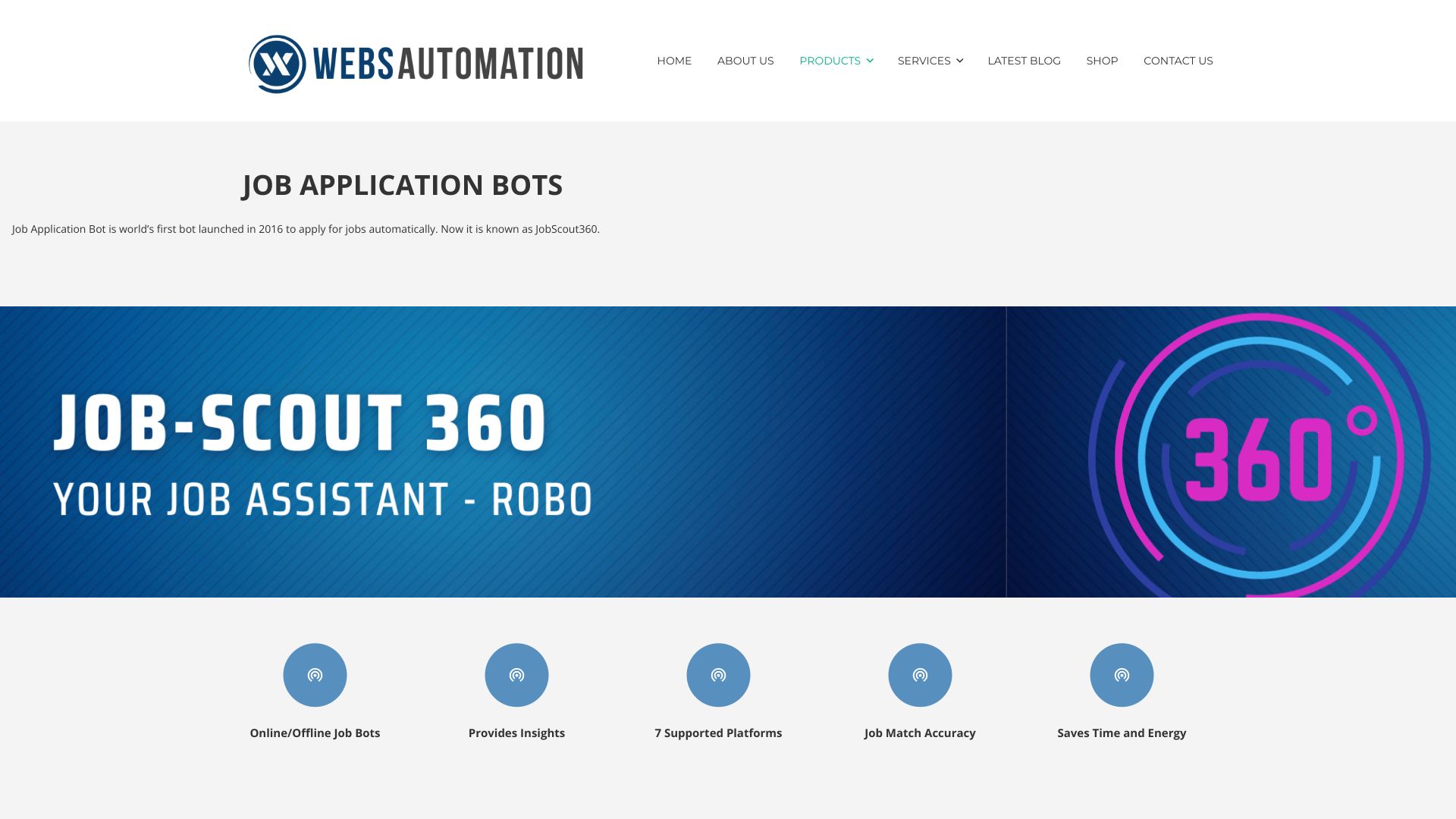 JobScout360 工作机器人 |通过网络自动化