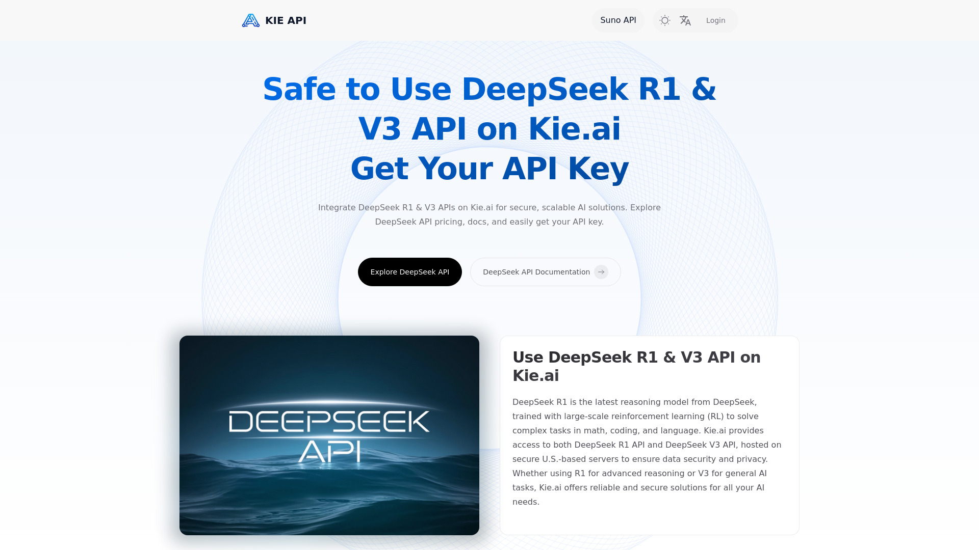 Kie.ai: API ميسورة التكلفة وآمنة R1 API