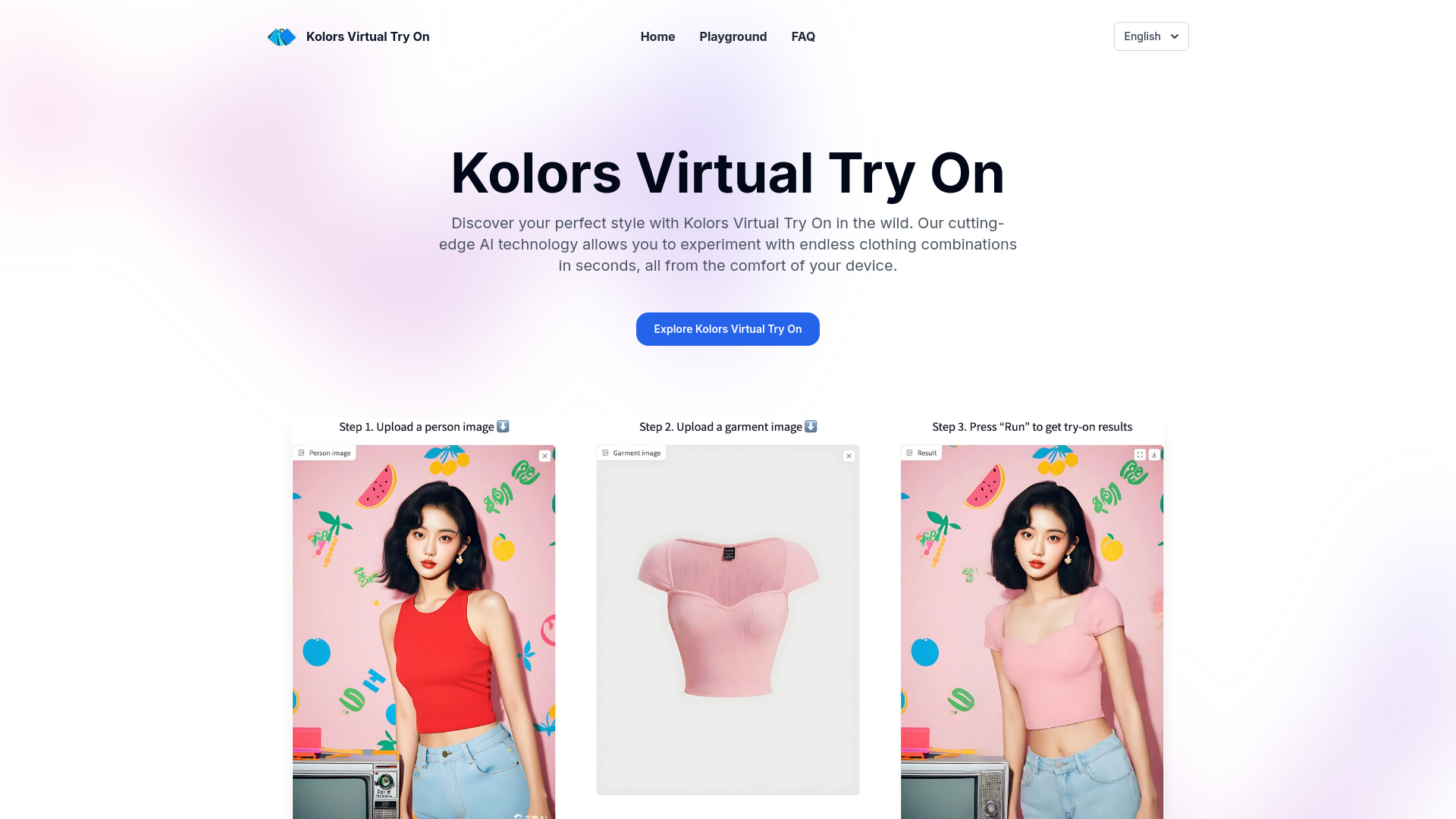 Teste virtual Kolors