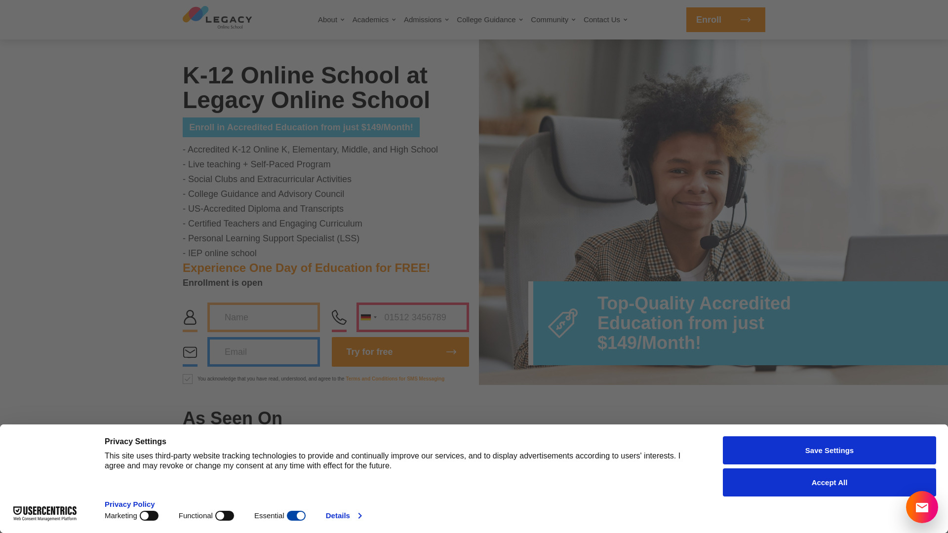 Legacy Online -Schule