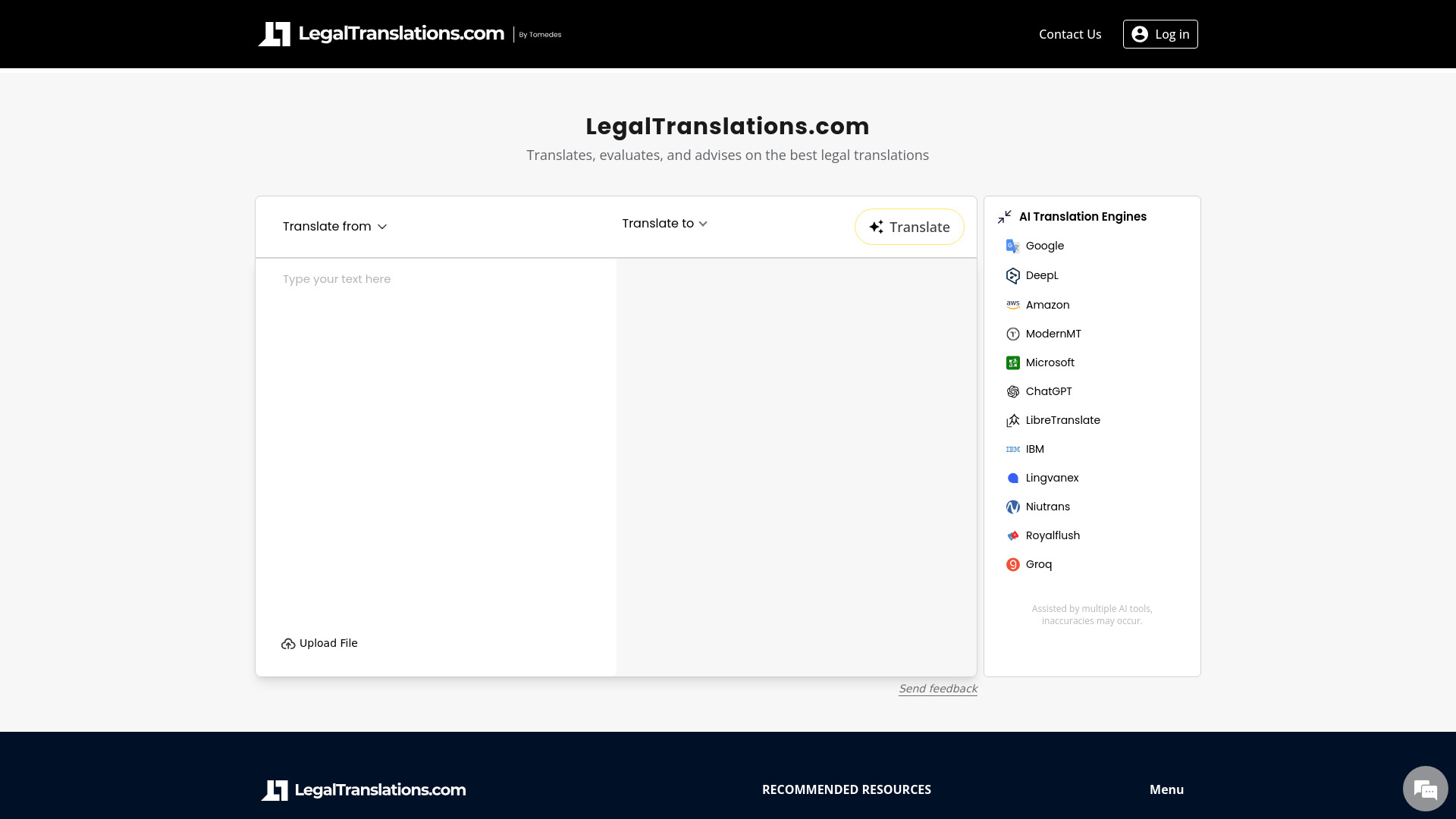 موقع LegalTranslations.com