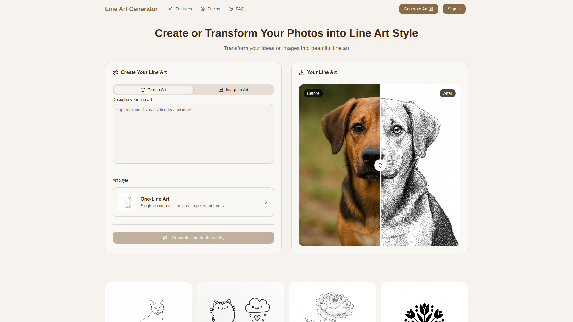 Line Art Generator