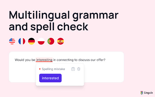 Linguix — 語法檢查器和人工智慧寫作應用程序