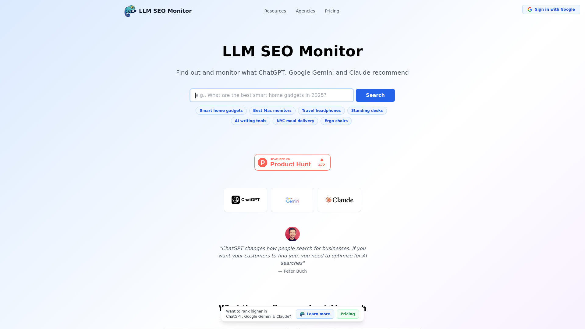 LLM SEOモニター