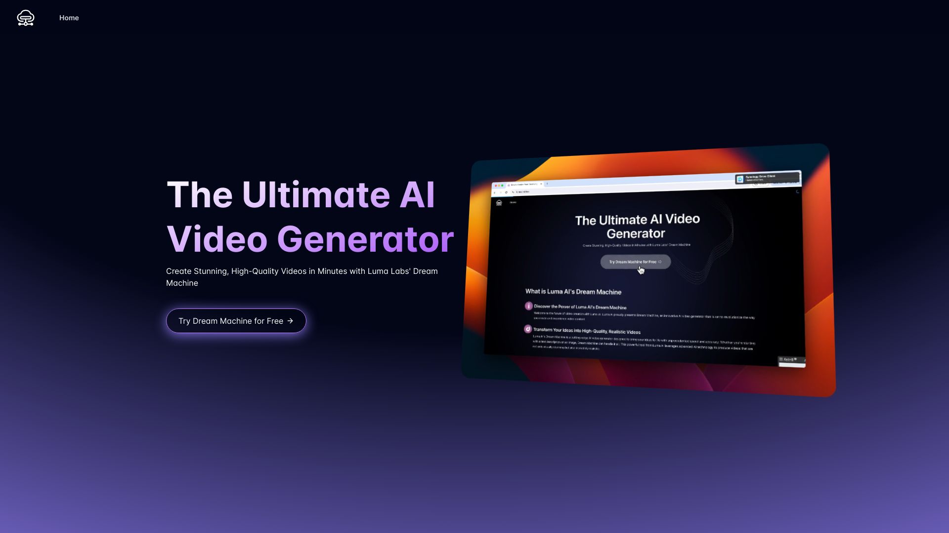 Generador de vídeo Luma AI gratuito en línea de Dream Machine