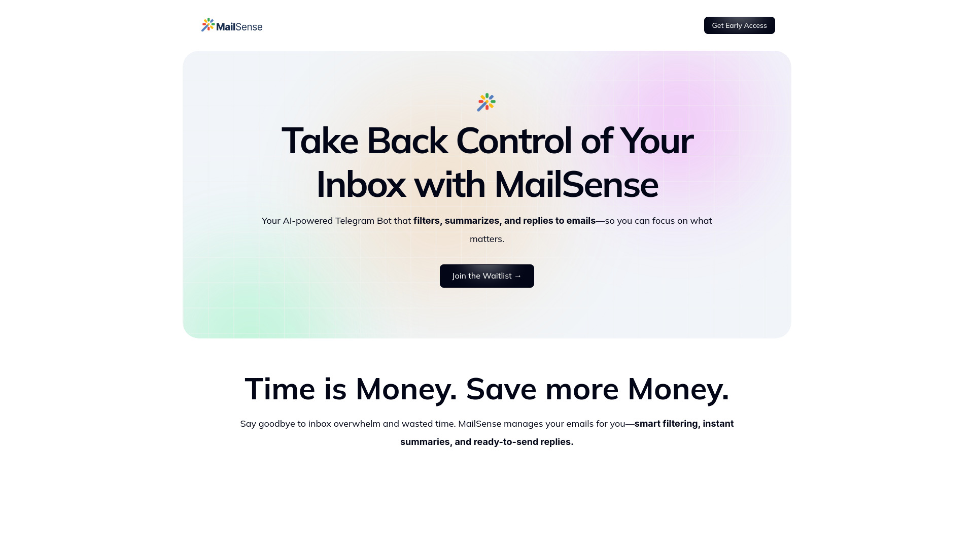 MailSense – 電子メール用 AI エージェント