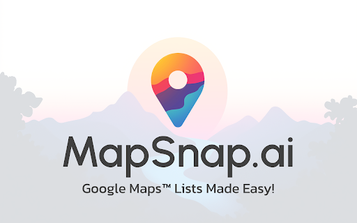 MapSnap.ai - Маршруты путешествий в списки Google Maps™