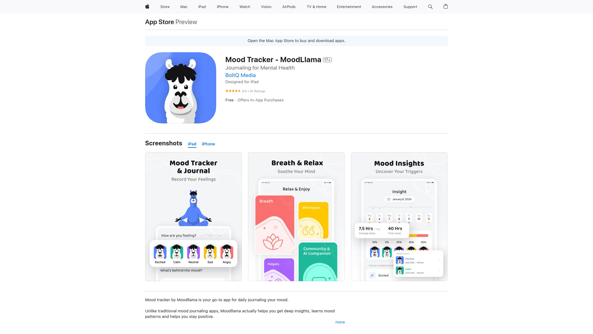 MoodLlama - Rastreador de humor e comunidade