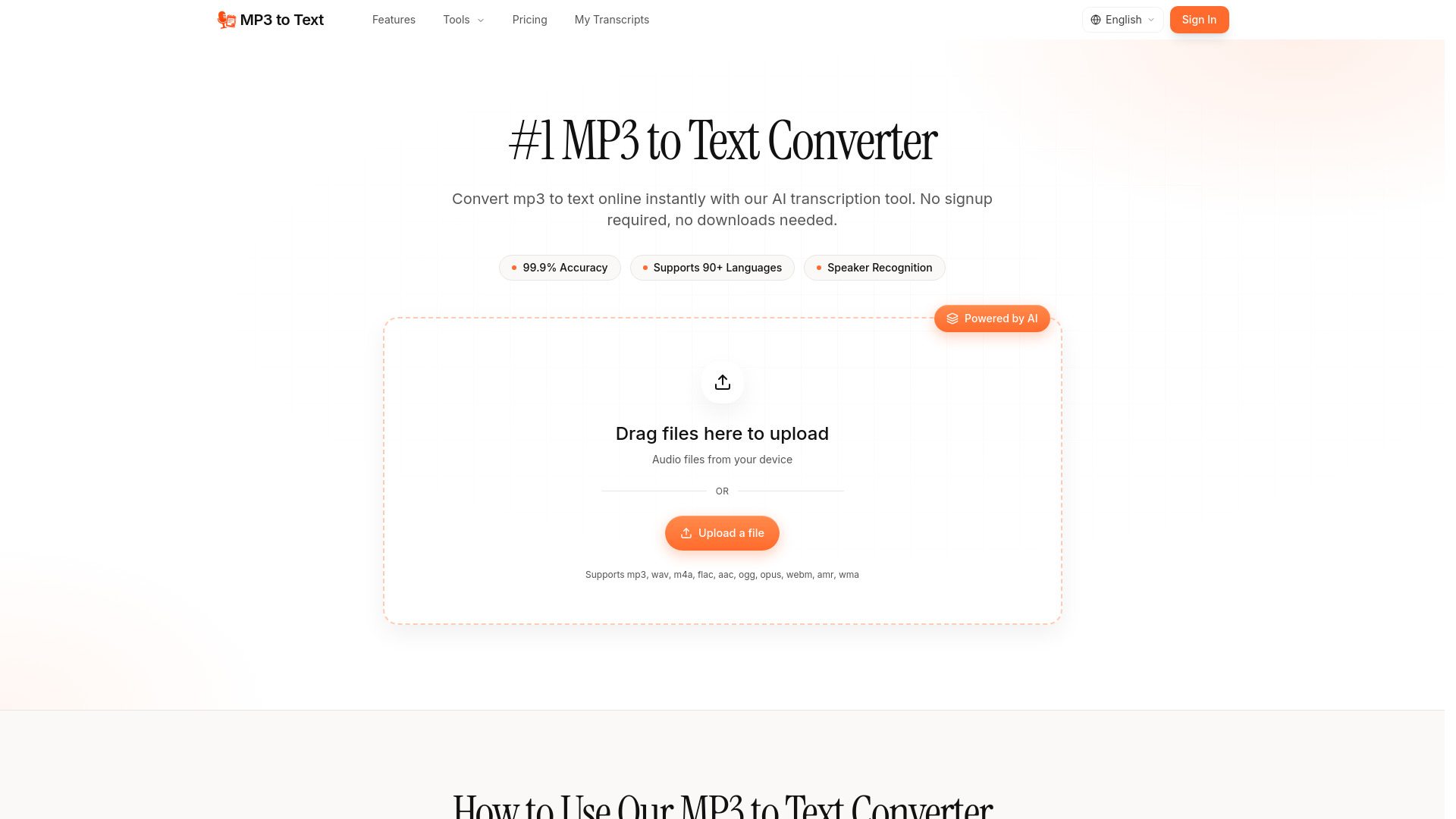 MP3 to Text