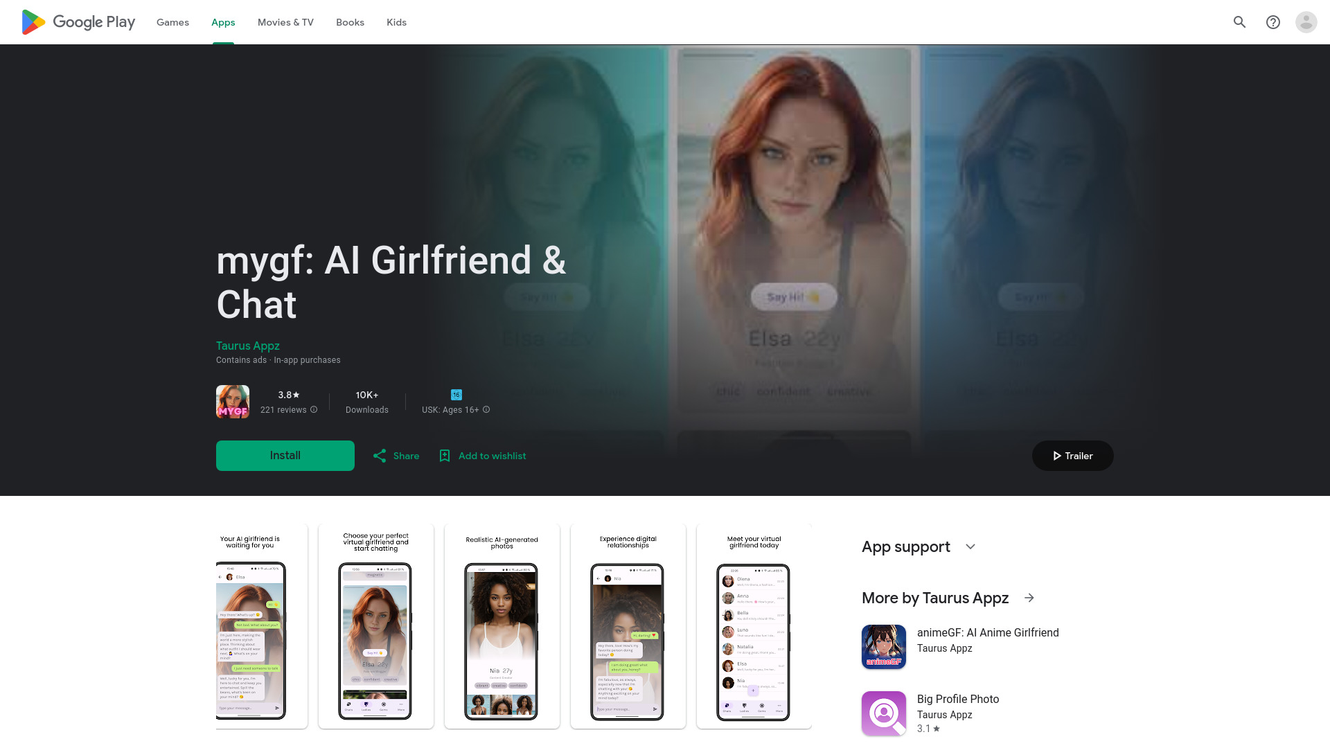 MYGF: AI Girlfriend & Chat