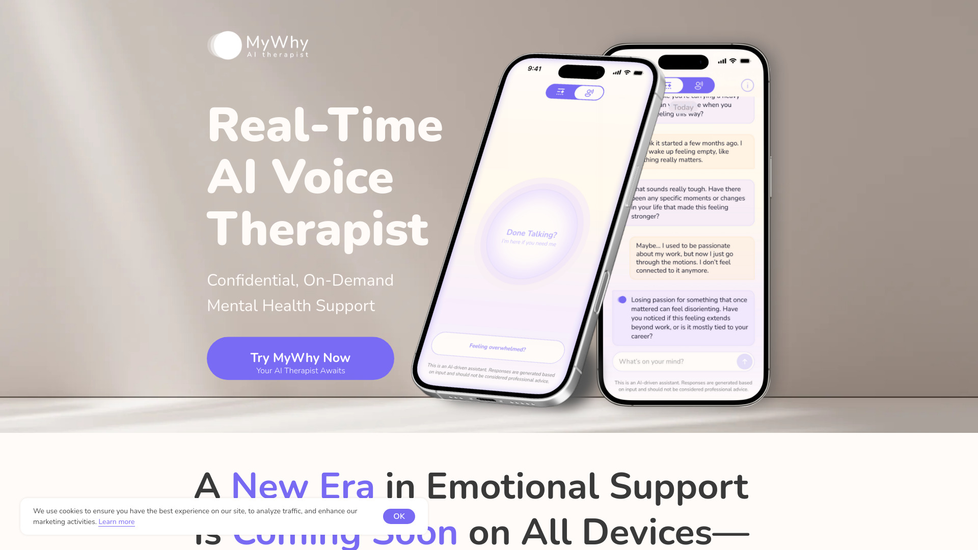 MyWhy - Real-Time AI Voice Therapist