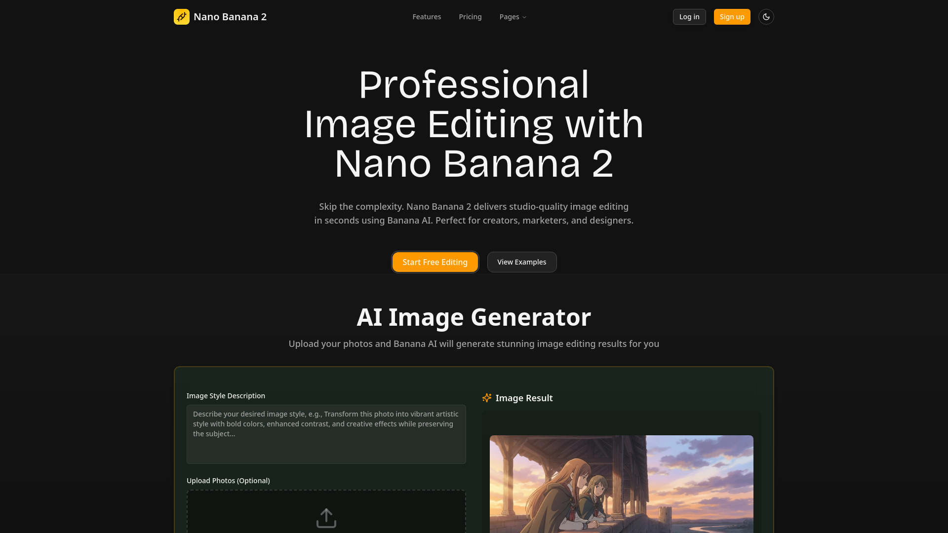 Nano Banana 2 - أداة تحرير وإنشاء الصور بالذكاء الاصطناعي