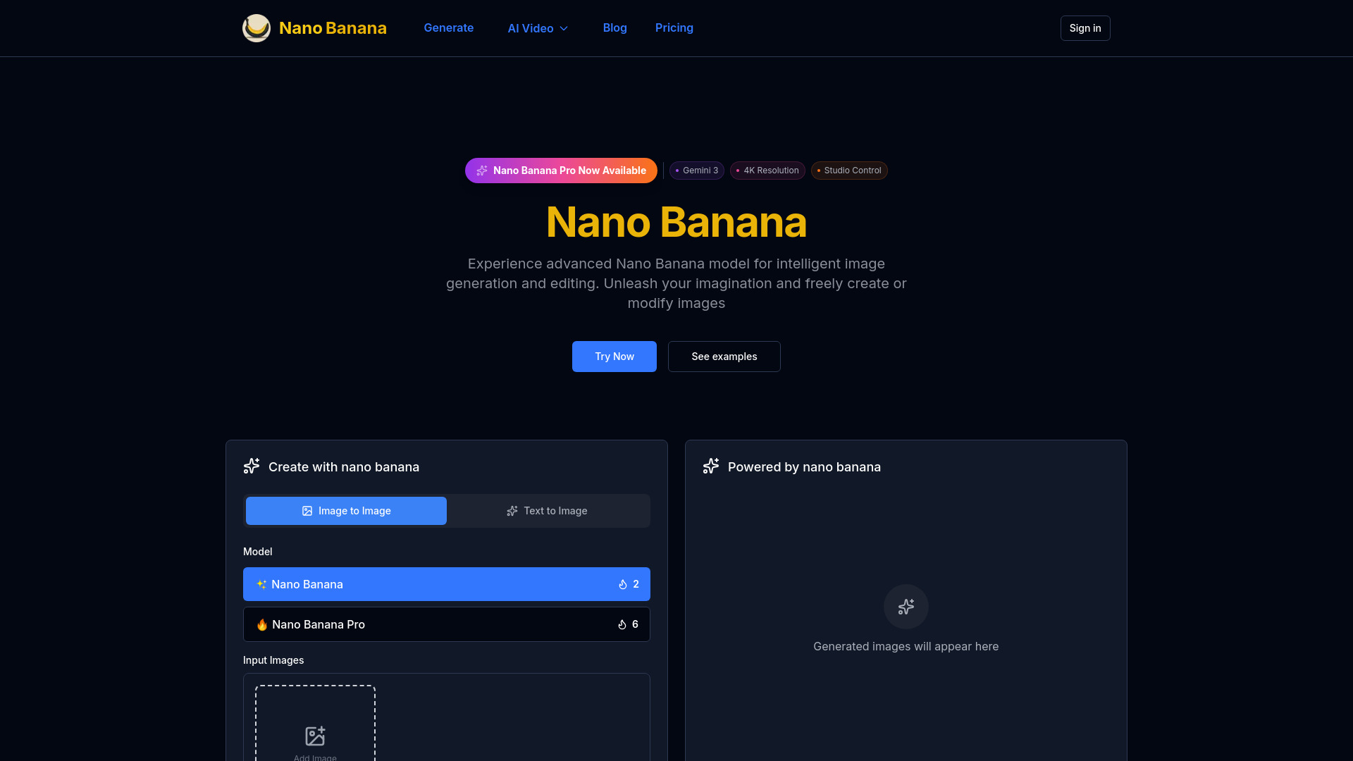 Nano Banana - Advanced AI Image Generate & Edit