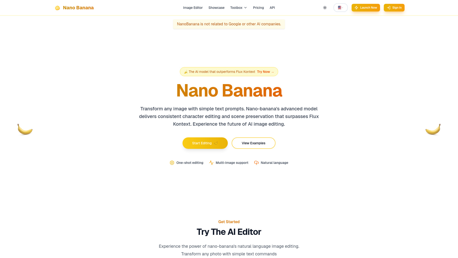 Nano Banana - AI Image Editor | Edit Photos with Text