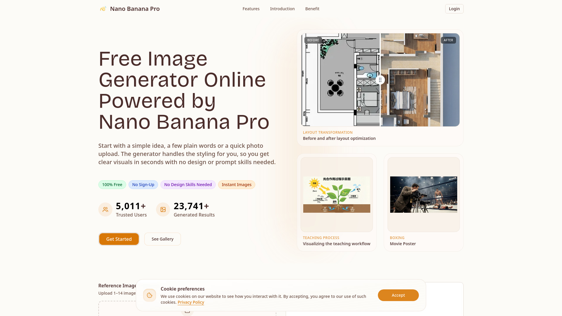 Nano Banana Pro - Gerador de imagens AI gratuito online