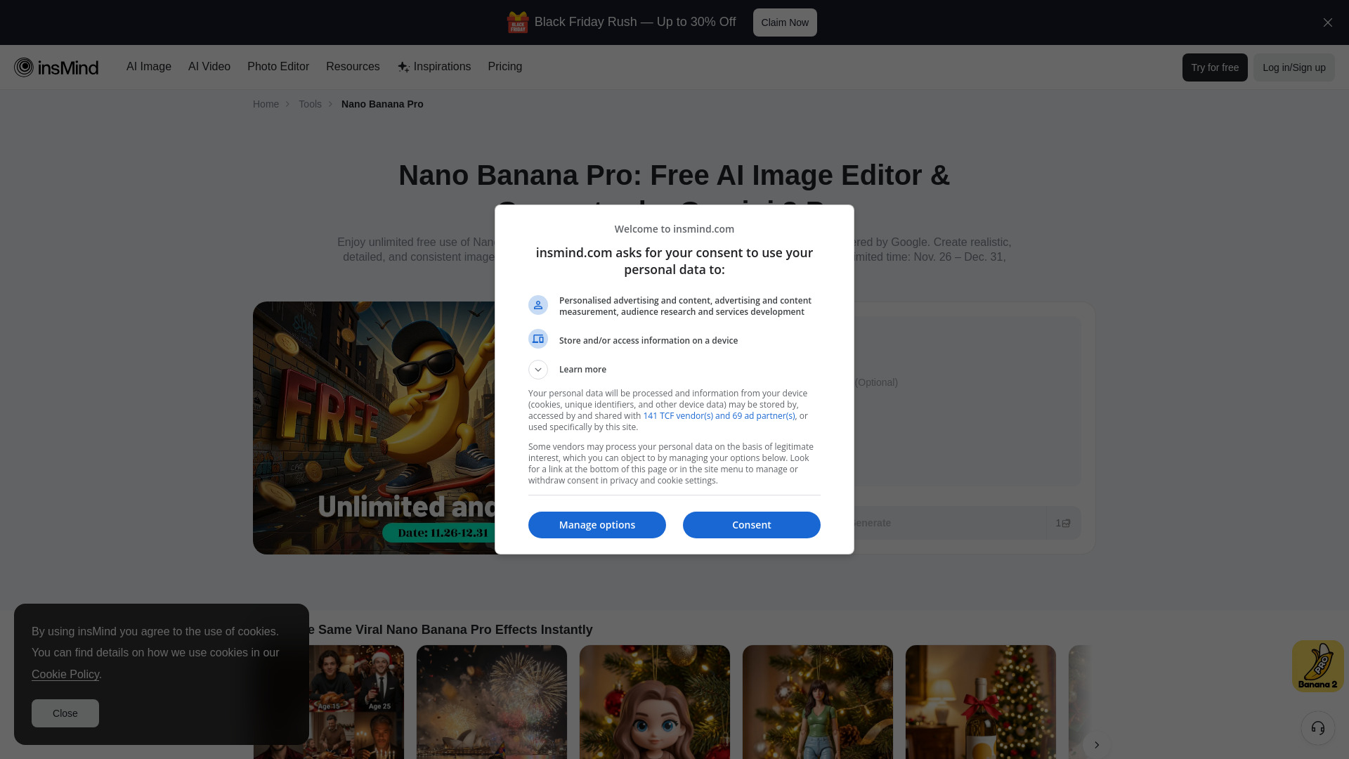 Nano Banana Pro in insMind