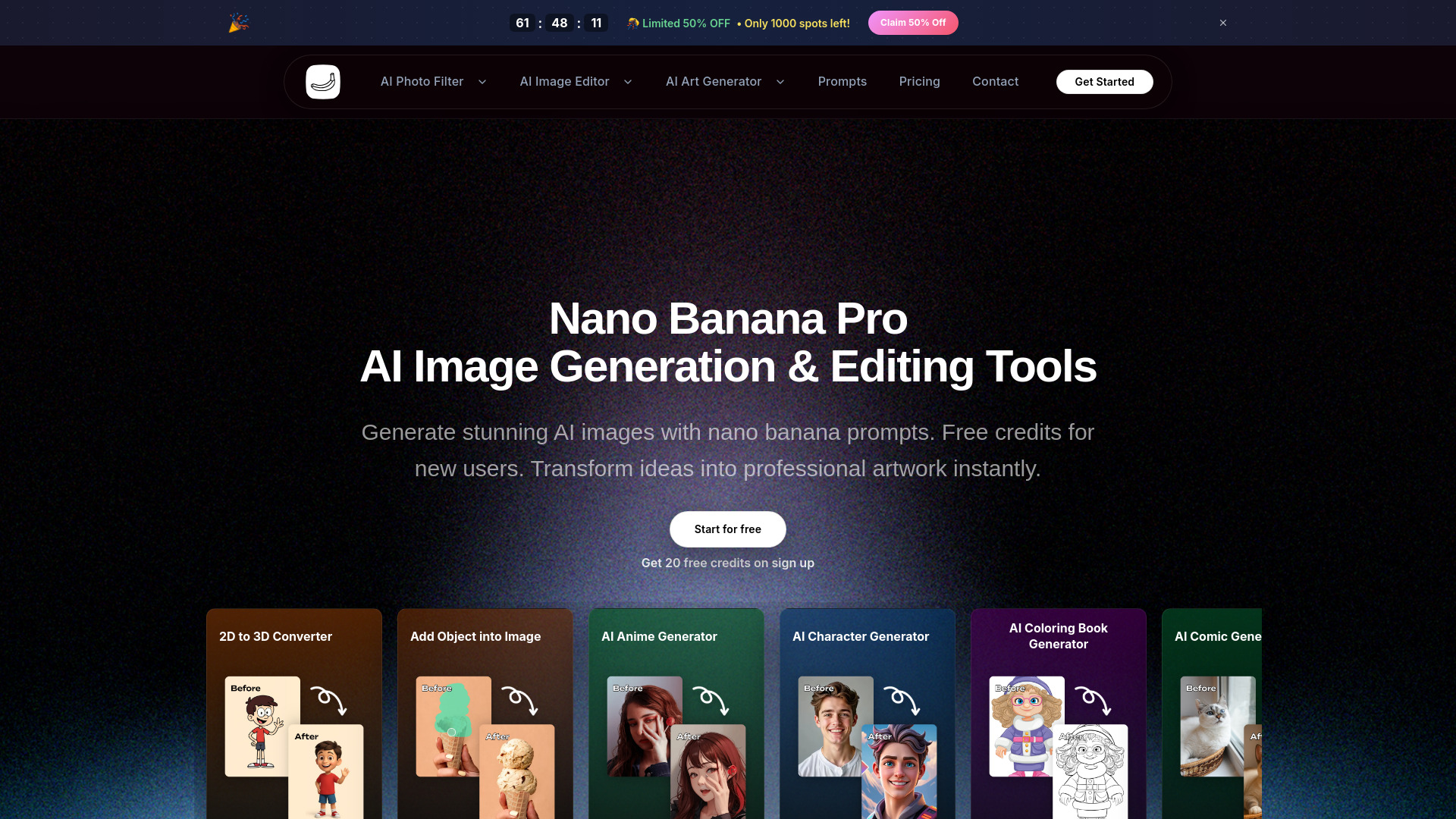 Nano Banana Pro - PhotoArtAI