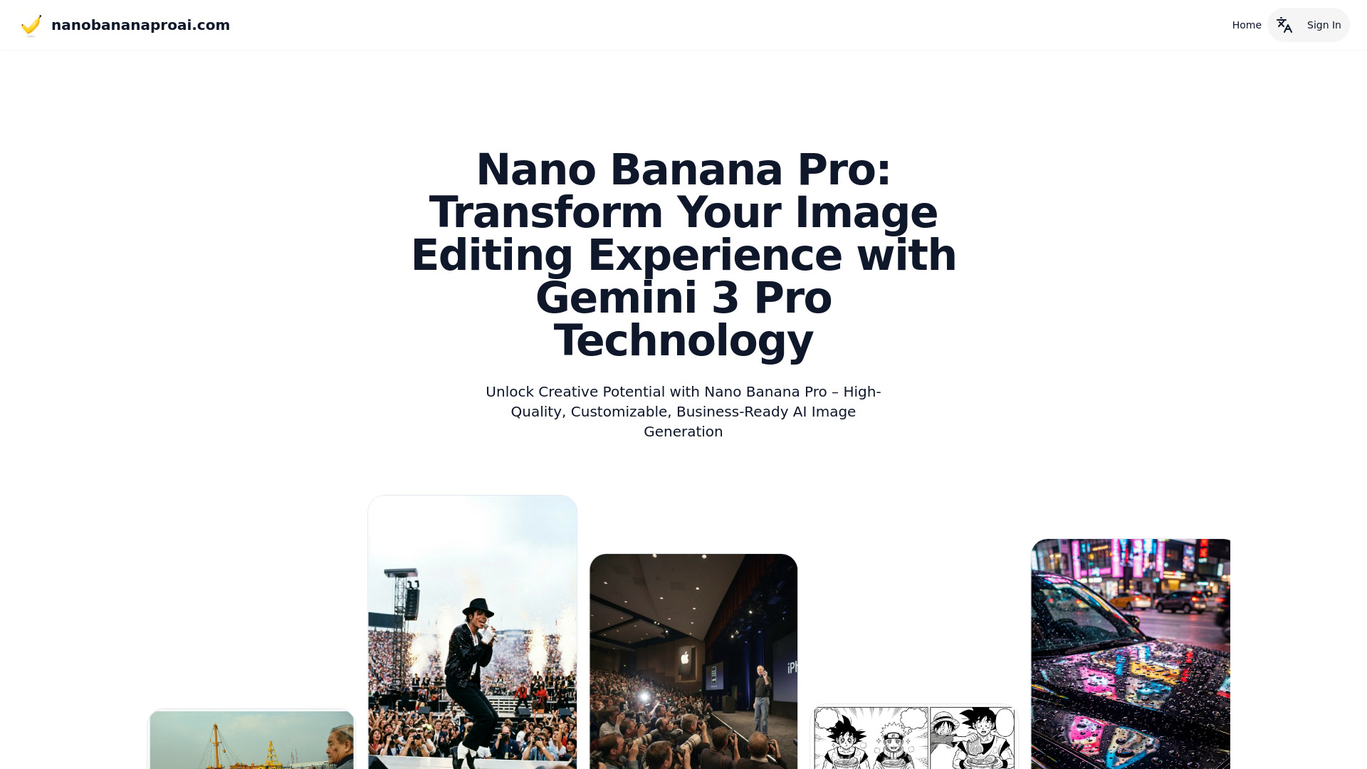 NanoBananaProAI.com：Free Nano Banana AI Image Editor